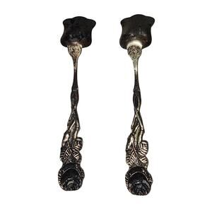 Pair of Swan Open Salt and Pepper Cellars